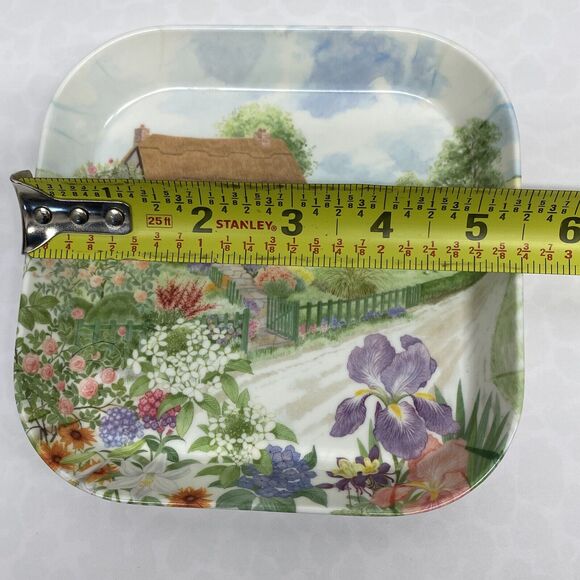 Mebel Melamine Trays Garden Cottage Flowers 1 Medium 2 Small Made In Italy READ - Picture 5 of 10